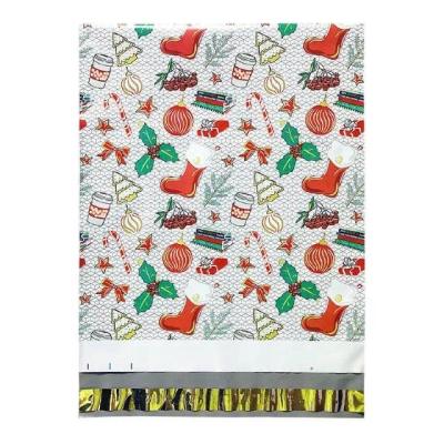 China For New Style 10x13 Poly Xmas Holiday Christmas Holiday Sock Express Shipping Design Mailer Envelopes Mailing Bags Packing Self Seal Bag for sale