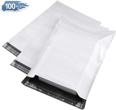 China Waterproof& 100PCS/Lot Poly Mailing Storage Bags Waterproof Postal Mailing Bags Dustproof White Plastic Adhesive Self-Seal Messenger Bags for sale