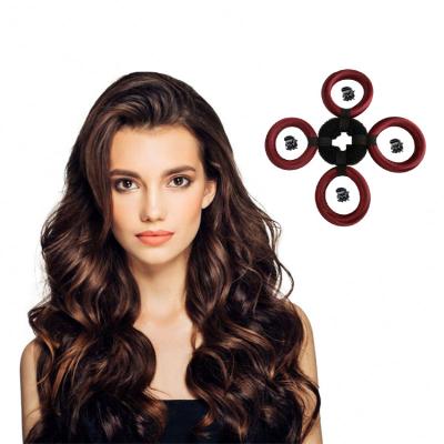 China Luxruy factory custom 100% mulberry silk hair curl scrunchie sheer wave no heat 5 curl silk heatless hair curler for sale