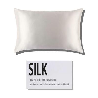 China White Color 100% Blackberry Custom Silk Pillow Case Anti-Static Luxury Real Soft Super Silk Pillowcase for sale