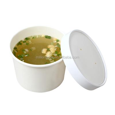 China Factory Manager Biodegradable Soup Cup 26oz White Paper Disposable Paper Cup for sale