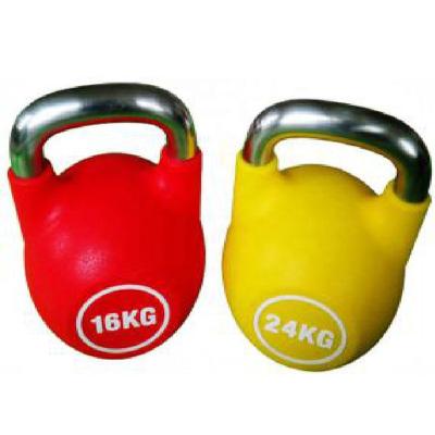 China Eco-Friendly Competition Chrome Adjustable Handle Professional Gym Kettlebell for sale