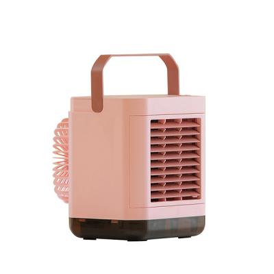 China 3 Wind Speeds Control Rechargeable Conditioner Fan With Personal Water Spray Table Fan Mini Type C Portable Air Cooler for sale