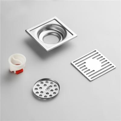 China Eco-friendly Chinese Manufacturers 201 Stainless Steel Bathroom Shower Square Floor Drain For Kitchen for sale