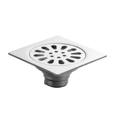 China Matte Stainless Steel 201 Shower Floor Drain Square Kitchen Air Freshener Floor Drain High Quality Eco-friendly for sale