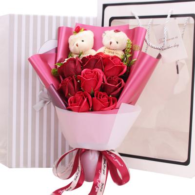 China Plush Teddy Bear Valentine Gift Lovely Cute Mini Stuffed Plush Custom Wholesale Toy Bear Bouquet for sale