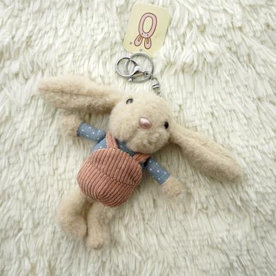 China Luxury Cute Animal Easter Bunny Key Chain Stuffed Plush Cute Teddy Bear Key Chain for sale