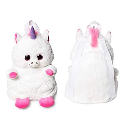 China Unicorn School Bag Animal Kids Backpack 3D Cartoon Plush Comfortable Kindergarten Schoolbag for sale