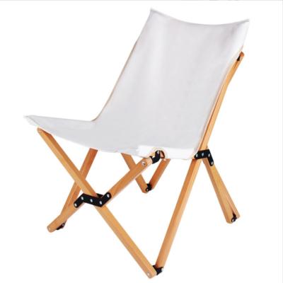 China Easy Carry Outdoor Wooden Folding Camping Chair Easy To Store Wooden Garden Chair for sale