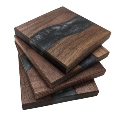 China Sustainable Best Selling Premium Bar Restaurant Custom Wooden Coasters For Drinks for sale