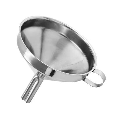 China Dispenser Stocked Separating Laboratory Stainless Steel Wide Mouth Filter Lab Metal Funnel for sale