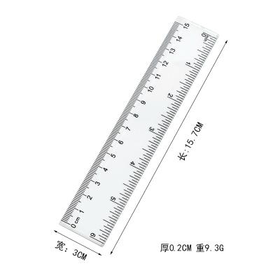 China Carcass Measuring Tools Lab 30cm Clear Plastic Logo Printing Custom Plastic Ruler For Promotion Gift for sale