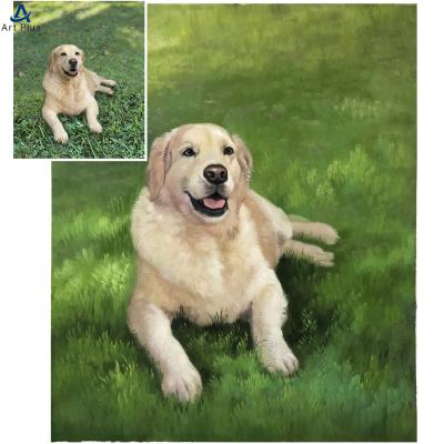 China Realist Custom Picture Design Oil Painting Realist Hand painted Pet Portrait Painting from Photo for sale