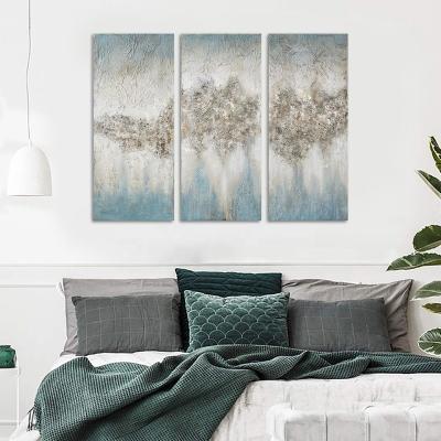 China Modern Wall Art Living Room Decor - Embellished Hand Painted Canvas Glitter Abstract Painting for Home Bedroom Bathroom for sale