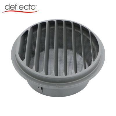 China Round Air Conditioning Ventilation System 100mm Duct Cover Soffit HVAC Ventilation Duct With Mosquito Net Cover for sale