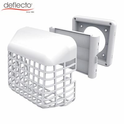 China With Bulit in the grid. Deflecto Easy Clean Louvered Dryer Hood with Hood White 4-Inch Bird Guard (GH4W) for sale