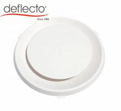 China Deflecto Easy Ceiling Installation Adjustable Duct Covers 6 Inch Hood White Plastic Round Cone Diffuser for sale