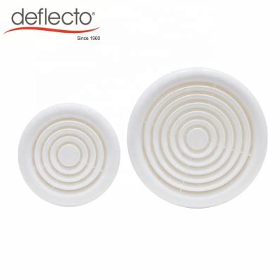 China Hood White Color Plastic Exhaust Round Duct ABS Circular Swirl (Diffuser) Ceiling Wall Air Vent 4 Inch for sale