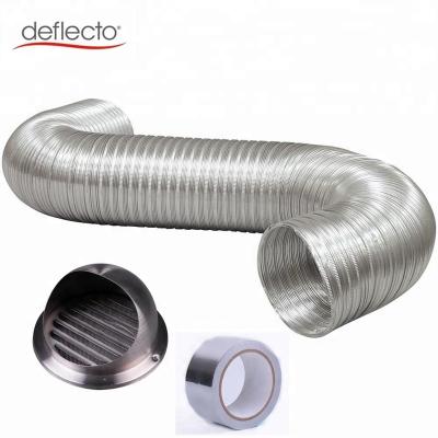 China Ventilaion Ventilation Kit China Supplier Aluminum Semi Rigid Flexible Round Duct Stainless Steel Duct Cover for sale