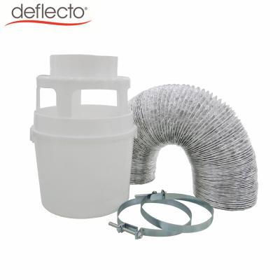 China Ideal for use where outside venting is impossible 4 inch tumble dryer venting kit with flexible vent hose for laundry clothes dryer for sale