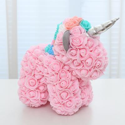 China Unicorn Foam Pink Unicorn 25cm Pink Unicorn with gift box for sale