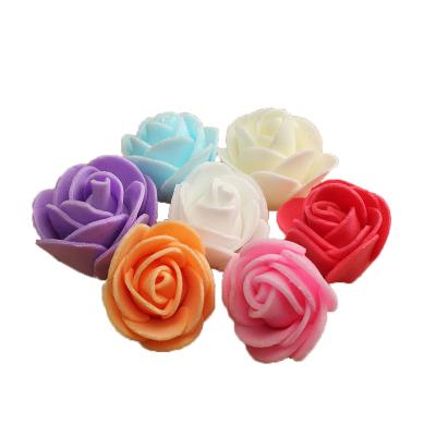 China Foam Rose Head Handmade Rose Flower 3.5cm 500pcs/Bag foam Rose Bud for making Rose Bear for sale