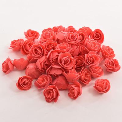 China 500pcs/Bag Foam Foam Rose Head 3.5cm Foam Rose Bud Artificial Flowers For Making Rose Bear for sale