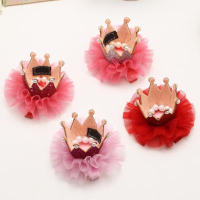 China Lovely Decoration Kids Hair Clip Accessories Crown For Foam Rose Bear for sale