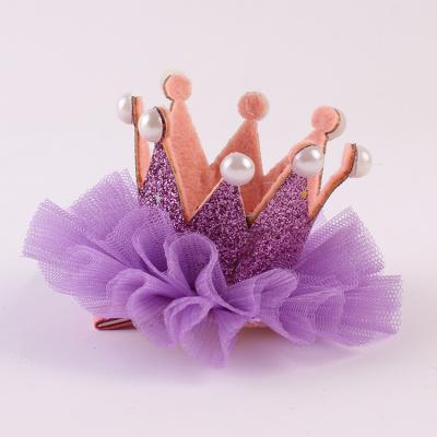 China Lovely Mini Crown Kids Hair Clip Hair Accessories Girl Hair Decoration For Girls for sale