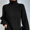 China Other Europe and the United States regular sweater turtleneck sweater in solid color simple casual medium sweater for sale