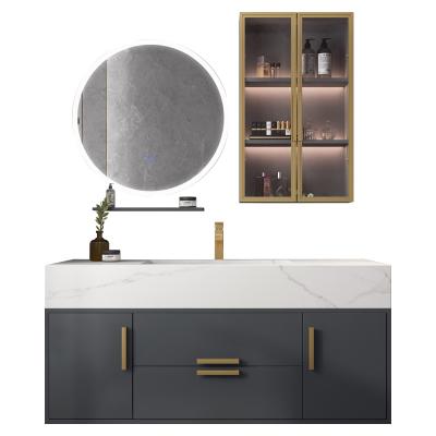 China Eco-friendly Wall Mounted Mirror Cabinet Modern Wall Mounted Smart LED Mirror Light Bathroom Mirror Cabinet for sale