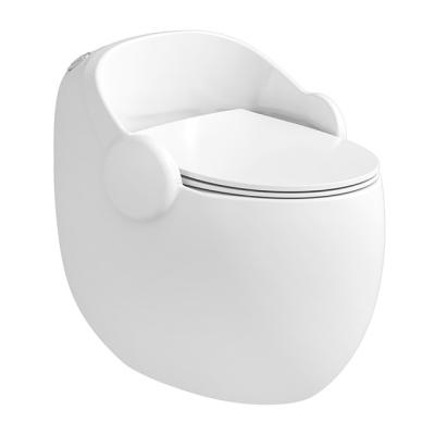 China One Piece Bathroom Sanitary Ware Double-Flow Toiletries Wc Toilet Egg Shaped Ceramic Toilet for sale