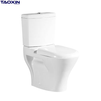 China Double-flush two-piece bathroom toilet bowl factory supplier sanitary ware WC ceramic toilet for sale