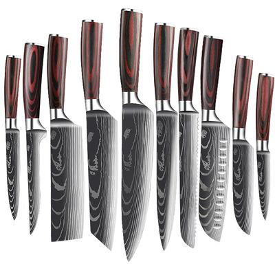 China Viable Hot Selling High Quality Kitchen Knives Set Knife Multifunctional Damascus Chef Steel Cooking Knife for sale