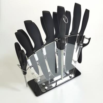 China Amazon Best Selling 16 Piece Sustainable High Quality Chefs Knife Set Kitchen With PP Handle Kitchen Knife for sale