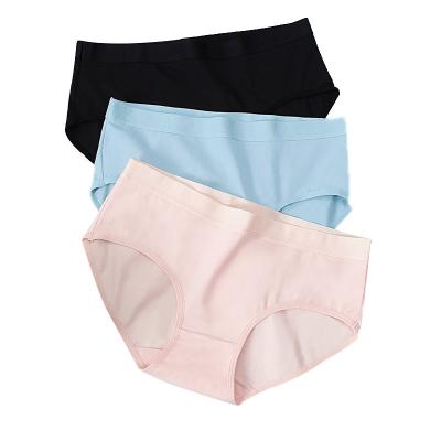 China Antibacterial Cotton Low Waist Panties Women Underwear Girls Brief Briefs Female Lingerie for sale