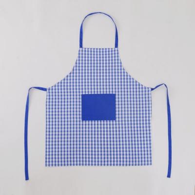 China Cleaning 100% Cotton Cooking Apron Checked Design for sale