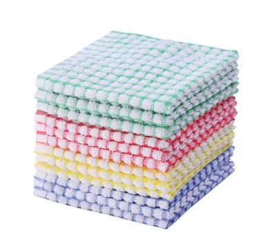 China Sustainable Dish Towels For Kitchen 15x26 Inches Cotton Kitchen Towels For Drying Dishes , Absorbent Mop Towels Bar Multi Color for sale