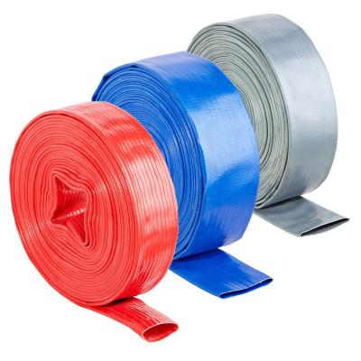 China High Pressure Water Hose Colorful PVC Irrigation Agriculture Irrigation Hose Two Layers Layflat for sale