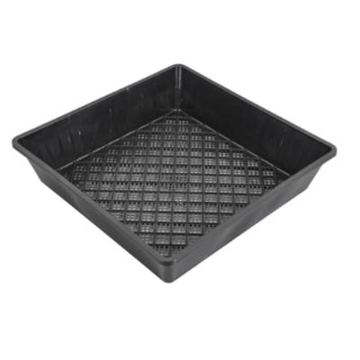 China Outdoor - Plastic Seed Tray Garden Greenhouse Square Seed Starter Tray With Holes PP Flat Bottom Hydroponic Seedling Tray for sale