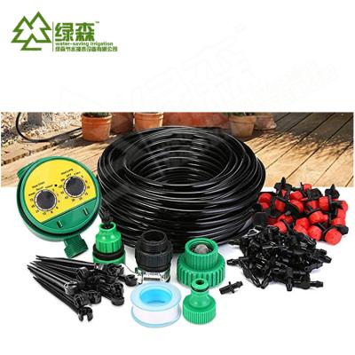 China Eco Friendly 10/15/20/25m Controller Garden Irrigation Hose Adjustable Flow Device Drip Irrigation Watering System for sale