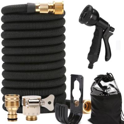 China Adjustable High Quality Leakproof Anti-rusting High Pressure Water Hose With Spray Water Nozzleexpandable Garden Water Rubber Hose for sale