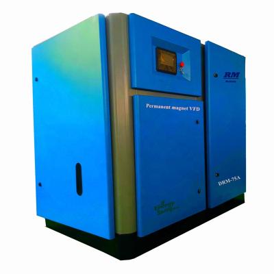 China Lubricated Double Screw Air Compressor 75 KW Rotary Screw Air Compressor For South American Market for sale