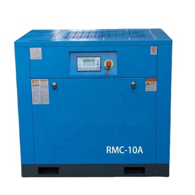 China 5.5kw 7.5hp 8bar 380v/60hz lubricated screw air compressor ready stock for sale for sale