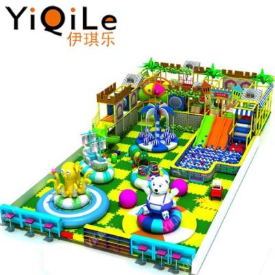 China Children Curiosity Stimulated Trampoline Playground Amusement Park Indoor Games Indoor Playground Plastic Slide Parks for sale