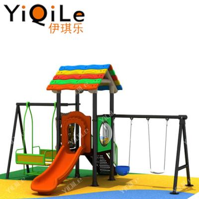 China Colorful Life Roof Swing With Slide Outdoor Kids Swing Set Patio Swing And Slide For Kids for sale