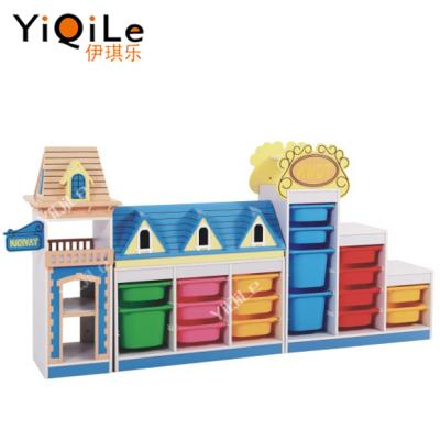 China Hot Selling European Modern Smooth Kindergarten Style Kindergarten Wardrobe Children Daycare Furniture for sale