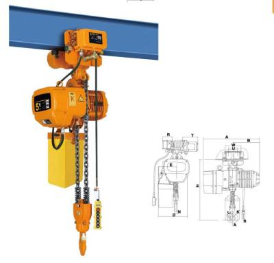 China Electric Construction Hoist Demag Chain Hoist Trolley Crane Manufacturers With Trolley for sale