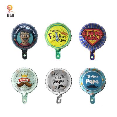 China Gift Toy BLN Wholesale 10 Inch Around Feliz Dia Papa OEM Fathers Day Balloon Te AMO Spanish Happy Dad globo for sale