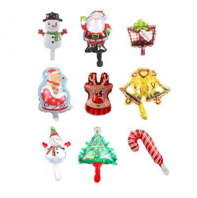 China 2022 Glorious Merry Christmas Cartoon Santa Foil Balloon Mini Cartoon Xmas Decorations Balloon Party Decoration Small for sale